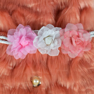 Baby Sleeveless Fur Jacket - Peach-17539