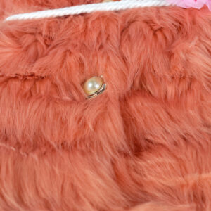 Baby Sleeveless Fur Jacket - Peach-17537