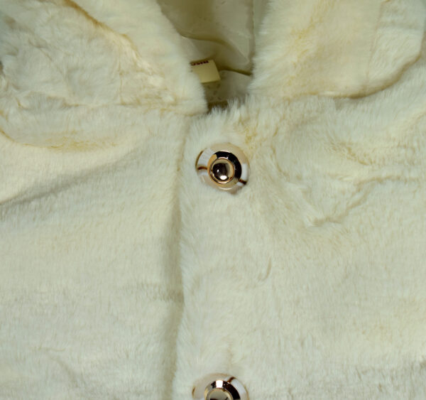 Toddler Animal Hood Fur Jacket for Winter - Cream-17555