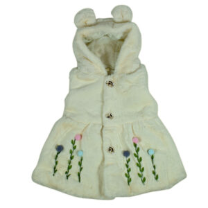 Toddler Animal Hood Fur Jacket for Winter - Cream-0