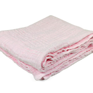 Baby Receiving Muslin Cotton Sheet - Pink-17600