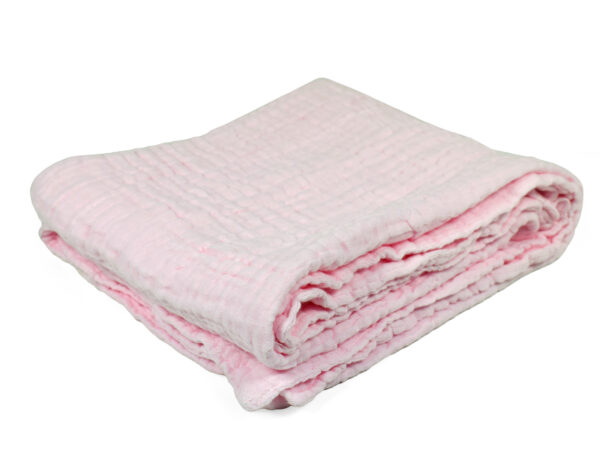 Baby Receiving Muslin Cotton Sheet - Pink-17600