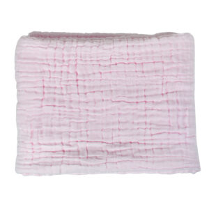 Baby Receiving Muslin Cotton Sheet - Pink-17599