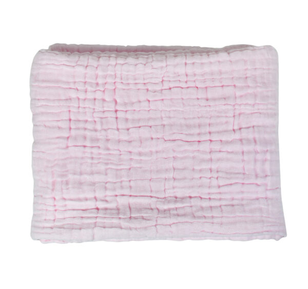 Baby Receiving Muslin Cotton Sheet - Pink-17599