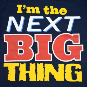 Baby Onli Funny Slogan Cotton T-shirt (6-24 M) "I'm the next big thing" - Blue -17683