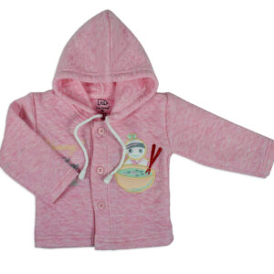 Little Darling Quilted Top & Bottom Hooded Winter Set - Pink-17816