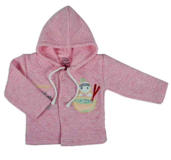 Little Darling Quilted Top & Bottom Hooded Winter Set - Pink-17816