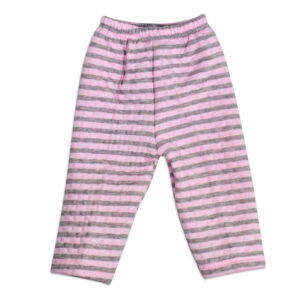 Hooded Top & Bottom Winter Set (Lining Pattern) - Pink-18040