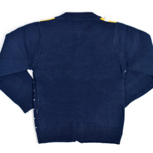 Full Sleeve Front Open Sweater - Blue-18064