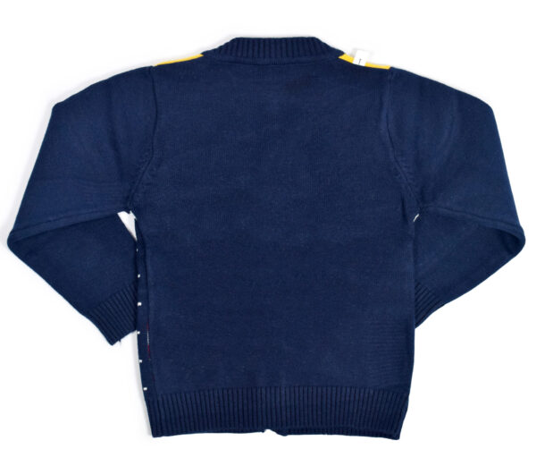 Full Sleeve Front Open Sweater - Blue-18064