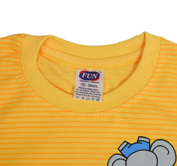 Fun Full Sleeve Cotton T-shirt - Orange-18210