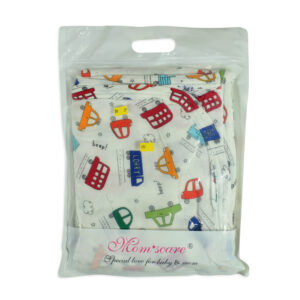 Baby Soft Wrapping Sheet for Swaddling (M) - Car Print-18373