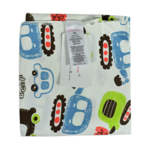 Baby Soft Cotton Wrapping Sheet for Swaddling - Car Print-18379