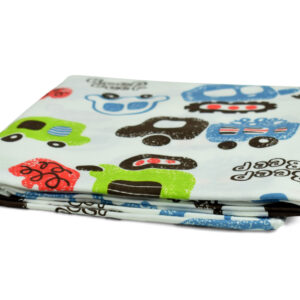 Baby Soft Cotton Wrapping Sheet for Swaddling - Car Print-18380