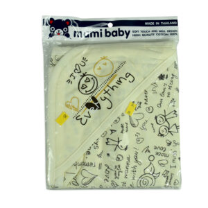 Hooded Baby Wrapping Sheet - Yellow-18405