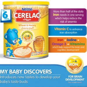 Nestle Cerelac Infant Cereal Wheat & Honey (6M+) - 400g -18072