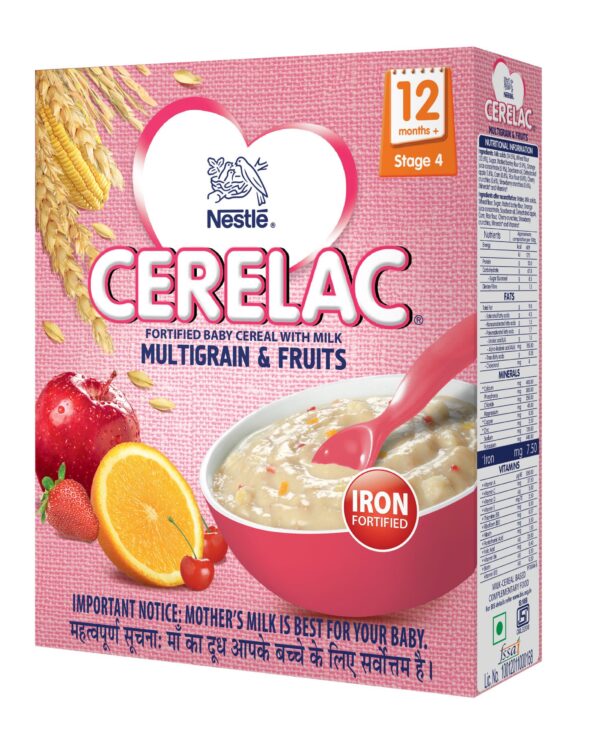 Nestle Cerelac Baby Cereal Multigrain & Fruits Stage 4 (12M+) - 300gm-17950