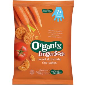 Organix Finger Foods Carrot & Tomato Rice Cakes - 50gm-0