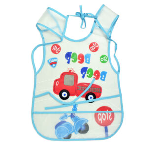 Non-Spill Plastic Bib For Infants - Sky Blue-19102