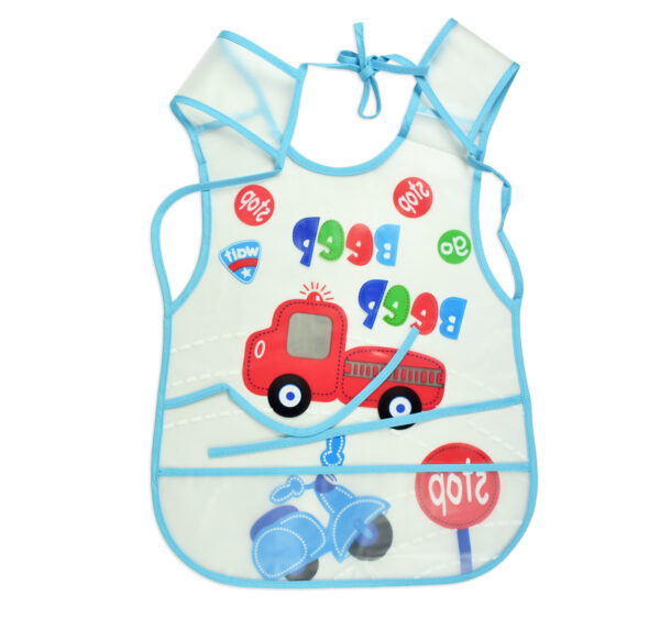 Non-Spill Plastic Bib For Infants - Sky Blue-19102