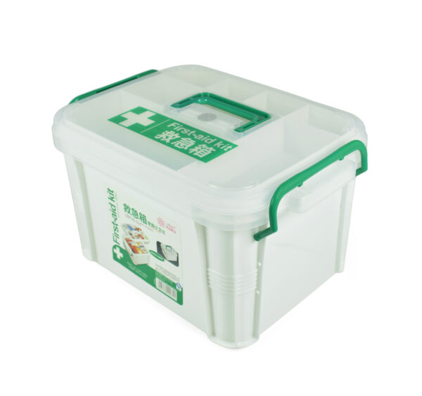 Baby First-Aid Medical Kit Cum Storage Box - White-19517