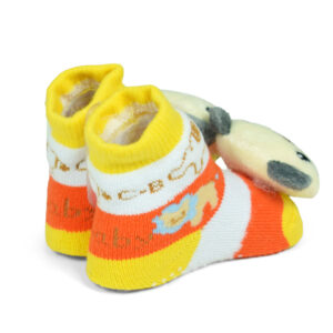 Babys World Socks Shoes With Motif - Yellow-19212