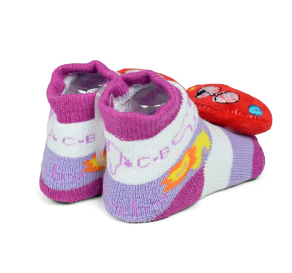 Babys World Socks Shoes With Motif - Multicolor-19224