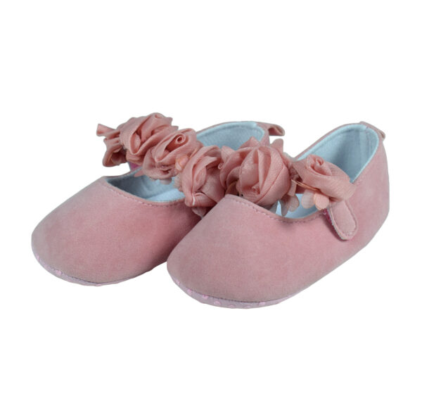 Babys Soft Sandals/Booties for Girls - Peach-0