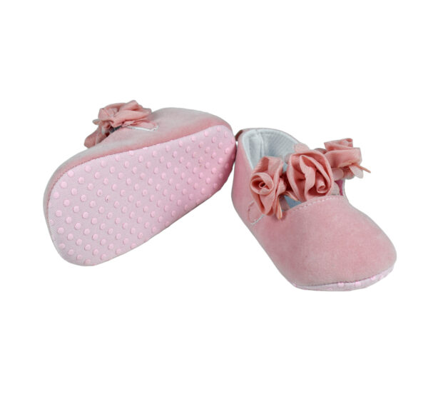 Babys Soft Sandals/Booties for Girls - Peach-19507