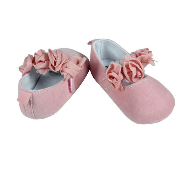 Babys Soft Sandals/Booties for Girls - Peach-19509