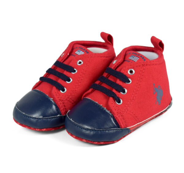 Babys Soft Shoes/Booties - Red-0