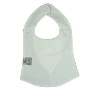 Baby Fancy Bib With Bow (Solid Color) - Blue-19540