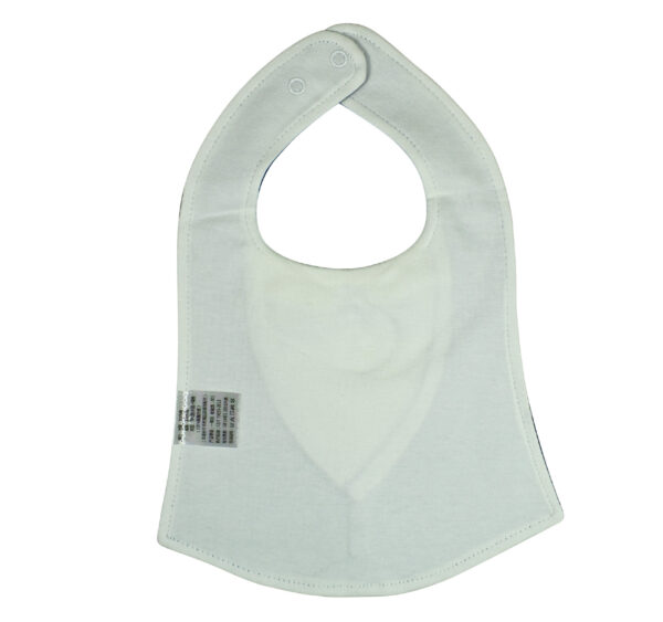 Baby Fancy Bib With Bow (Solid Color) - Blue-19540