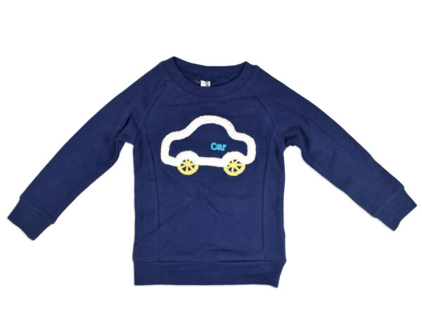 Full Sleeve Baby Tshirt (Car Print) - Blue-0