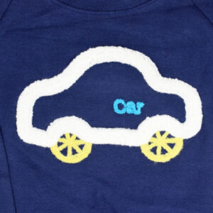 Full Sleeve Baby Tshirt (Car Print) - Blue-19578