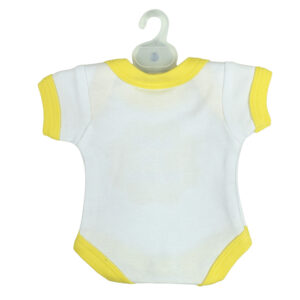 Baby On Board Sign Hanger (Onesies Style) - Yellow-19580