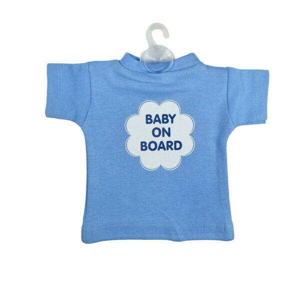 Baby On Board Sign Hanger (Tshirt Style) - Sky Blue-0