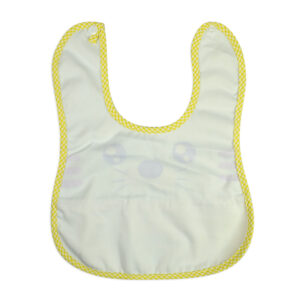 Spill Free Baby Cotton Bib - Yellow-19600