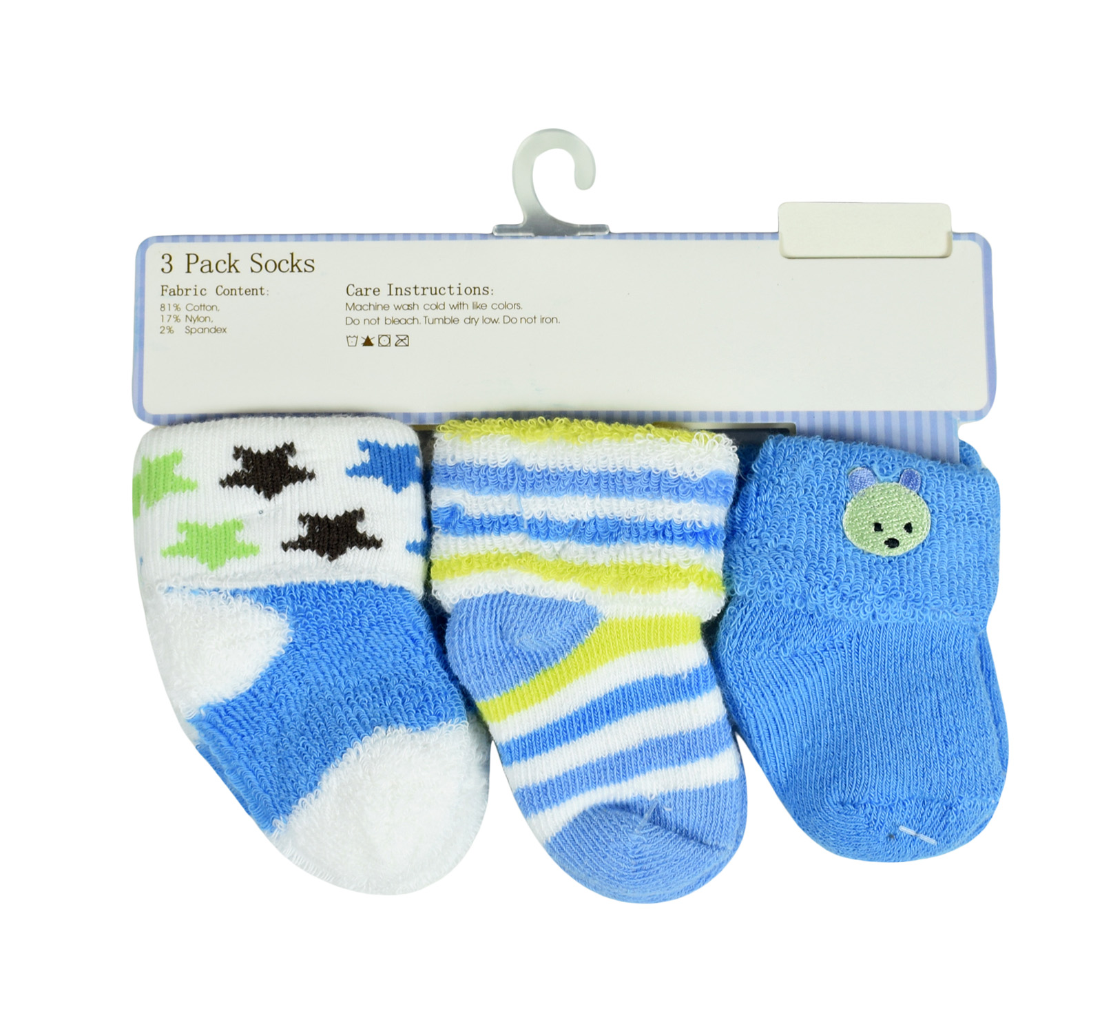 Carters Baby Socks Pair of 3 – Sky Blue – Baby's World