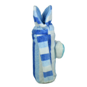 Baby Plush Feeding Bottle Cover (M) - Blue/White-18528