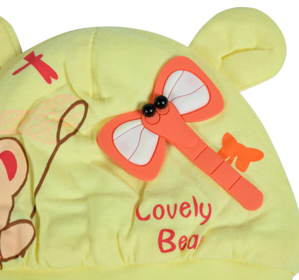 Baby Winter Cap (Assorted Character) - Yellow-18599