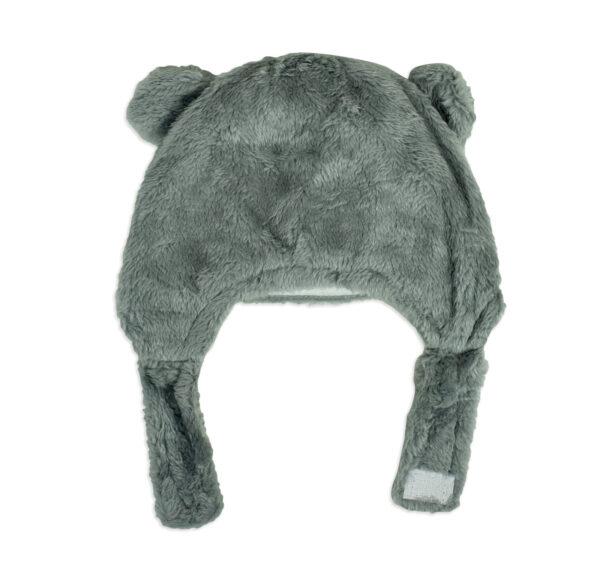 Baby Furr Winter Cap (Bear Character) - Grey-18659