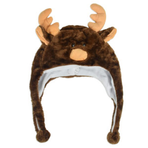 Baby Fur Winter Cap (Deer Character) - Brown-0