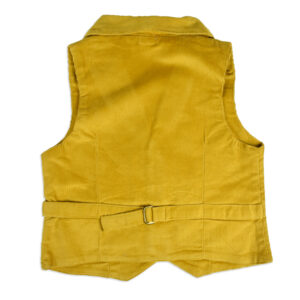 ToffyHouse Sleeveless Corduroy Waistcoat - Gold-18759