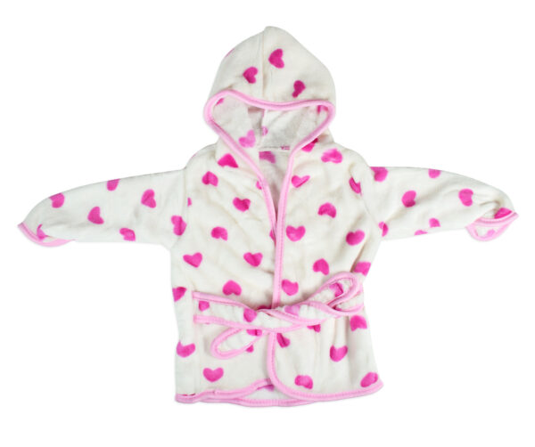 Baby Very Soft Hooded Bathing Towel - White/Pink-0