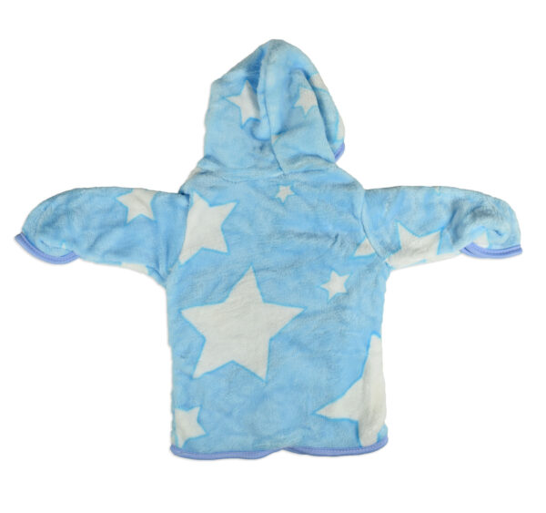 Baby Very Soft Hooded Bathing Gown, Towel, - Sky Blue-18766