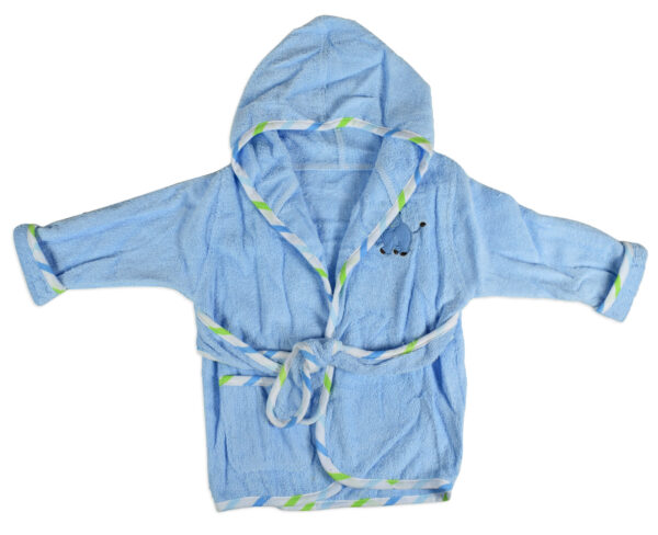 Baby Hooded Bathing Gown (Towel) - Sky Blue-0