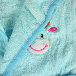 Baby Hooded Bathing Gown (Towel) - Aqua-18784