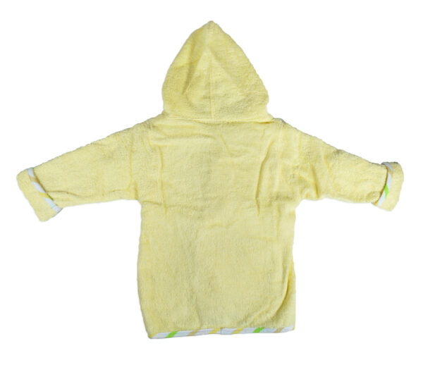 Baby Hooded Bathing Gown (Towel) - Yellow-18791