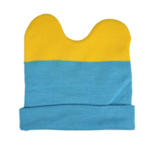 Baby Woolen Cap For Winter - Yellow/Blue-18805